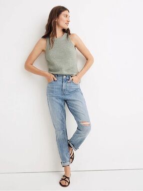 MADEWELL “The High-Rise Slim Boyjean” in Elkhart Wash Size 26